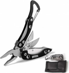 Multitool met Mini-zakmes en 8-in-1 Vouwtang van Roestvrij Staal - Multifunctionele Tang met Flesopener, Schroevendraaier, Zaag en Mes voor Kamperen en Reparatie