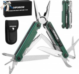 Multitool Opvouwbaar - 18 in 1 Multifunctionele Tang van Roestvrij Staal - Met Flesopener en Schaar - Voor Kamperen en Repareren - Inclusief Draagtas