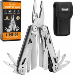16-in-1 Multitool Tang | Multifunctioneel Zakmes met Schaar en Zaag | Tactisch EDC-Gereedschap met Draadsnijder | Voor Outdoor en Thuisklussen