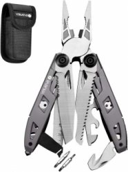 Multifunctionele 18-in-1 titanium multitool tang - roestvrij staal - nylon tas - survival camping reparatie