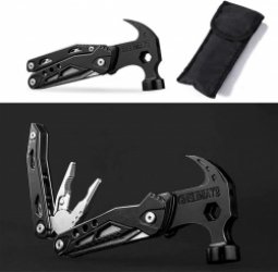 13-in-1 multitool voor buitenactiviteiten - wandelen, accessoires kit, tang, mini stalen hamer, overlevingsmes