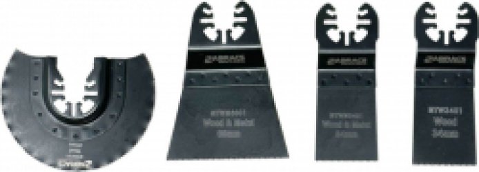 Abracs 4-delige Multi-Tool Zaagbladen Set Hout & Metaal -