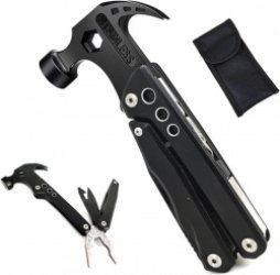 Blyx® - 16-in- 1 Klauwhamer - Multifunctioneel - Hamer - Multifunctionele Hamer - Multitool - Multitool Accessoires - Uitvouwbaar - Zwart