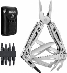 Bibury Multi-Tool, 21 in 1 Multitools Tang met Touw Snijder, Kan Opener, Schroevendraaier, EDC Gereedschap voor Camping, Outdoor Activiteiten, Reparatie Shiny