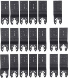 20PCS 35mm Multi Tool Blades Universele Oscillerende Zaagbladen, Professionele Hout Metaal Snijder Snelontgrendeling voor Fein Multimaster, Ryobi, Milwaukee, Bosch, Dremel, Dewalt, Rockwell, Makita en Meer