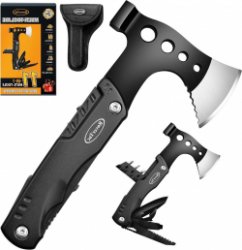 11-in-1 Multitool bijl mes hamer zaag flesopener schroevendraaier nylon schede - perfect cadeau voor mannen camping wandelen survival