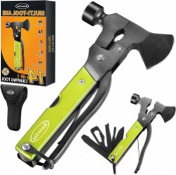 14-in-1 Multi Tool Bijl - Camping Survival Gear voor Mannen - Papa en Hem - Multitool Geschenken voor Kamperen en Wandelen