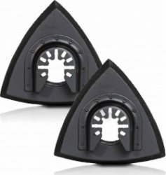 Driehoekige Schuurplaat - Driehoekige Schuurschijven - Multifunctioneel Gereedschap - 80mm - Universeel Multitool Schuurpad - Multitool - Accessoires Voor Het Polijsten Van Meubels En Verwijderen - Zwart - 2 Stuks