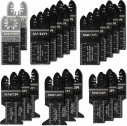 Universele 21 STKS Multi Tool Accessoire voor WoodMetal Oscillerende Multitool - Quick Release oscillerende Tool Accessoires - Fit Fein Multimaster Ryobi Milwaukee Dremel Dewalt Rockwell oscillerende zaagbladen