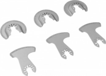 Multitool zaagbladen - 6 stuks diamant oscillerende messen, standaardformaat, slijtvast oscillerende zaagbladen