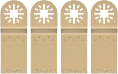 Oscillerend zaagblad diamant multitool - 4-delig metaal lemmet voor snel wisselen - verwijderen van mortel hout metaal hard materiaal oscillerende zaagbladen