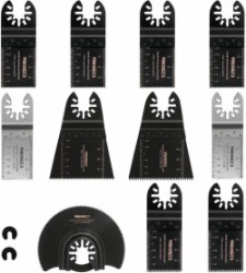 Zaagbladenset 13-delig voor multitool - accessoires voor oscillerende zaagbladen - compatibel met Fein Bosch Makita Milwaukee oscillerende zaagbladen