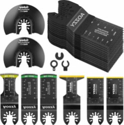 Universele oscillerende Tool Oscillerende Zaagbladen - Titanium Oscillerende Multitool Blades - Metaal en Hard Materiaal - Quick Release Multi Tool Blades - 32 STKS - Past Op De Meeste. oscillerende zaagbladen