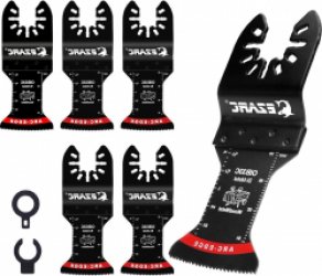 Multitool zaagbladen - 5-delig - boogrand - oscillerende zaagbladen - bimetaal - schoon zagen - hout - spijkers - zacht metaal oscillerende zaagbladen