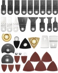 100-delige multitoolzaagbladen - accessoireset voor oscillerende multitools - geschikt voor Fein Multimaster Bosch Makita Rockwell Worx oscillerende zaagbladen
