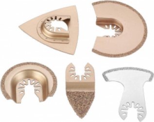 Oscillerende Zaagbladen Set - Multitool Zaagbladen voor Slijpen en Snijden 5st oscillerende zaagbladen
