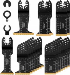 Hardmetalen oscillerend zaagbladen universele multitool - titanium oscillerend messen - snelsluiting - hard materiaal metaal nagels bouten schroeven - DeWalt Makita Milwaukee oscillerende zaagbladen