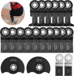 Zaagbladen Multitool - 20 stuks metalen zaagbladen voor oscillerende multifunctionele zaag - Fine Multimaster Dremel Bosch Makita DTM51 Dewalt Einhell oscillerende zaagbladen