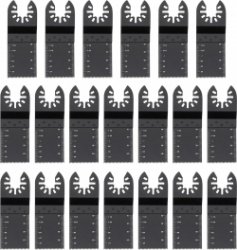 Zaagbladen accessoires 20-delig - oscillerend hout metaal - 34 mm lemmet - fijne zaagbladen voor Makita Dremel Bosch Dewalt oscillerende zaagbladen