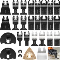 Multitool zaagbladen - 28 stuks - hout kunststof metaal - accessoireset Multimaster - Bosch Makita fijn Einhell Dewalt Milwaukee oscillerende zaagbladen