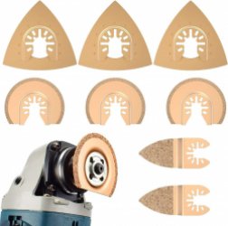 Multitool zaagbladen set - Oscillerende accessoireset voor kunststof hout zacht metaal - Multifunctioneel gereedschap voor Fine Multimaster Makita Einhell - 8 stuks oscillerende zaagbladen