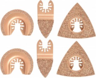 6 Stks Universeel Carbide Oscillerend Zaagblad Set - Halve Cirkel Driehoekige Vinger Kit oscillerende zaagbladen